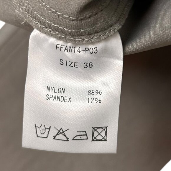 Filomena Fernandez Mixed Media Taupe Womens Pants Jeans Sz 38/XS 2-Tone Skinny - Picture 7 of 8